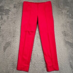 INC International Concepts Dress Pants Women's 6P Petite 30x26 Pink Red Side Zip